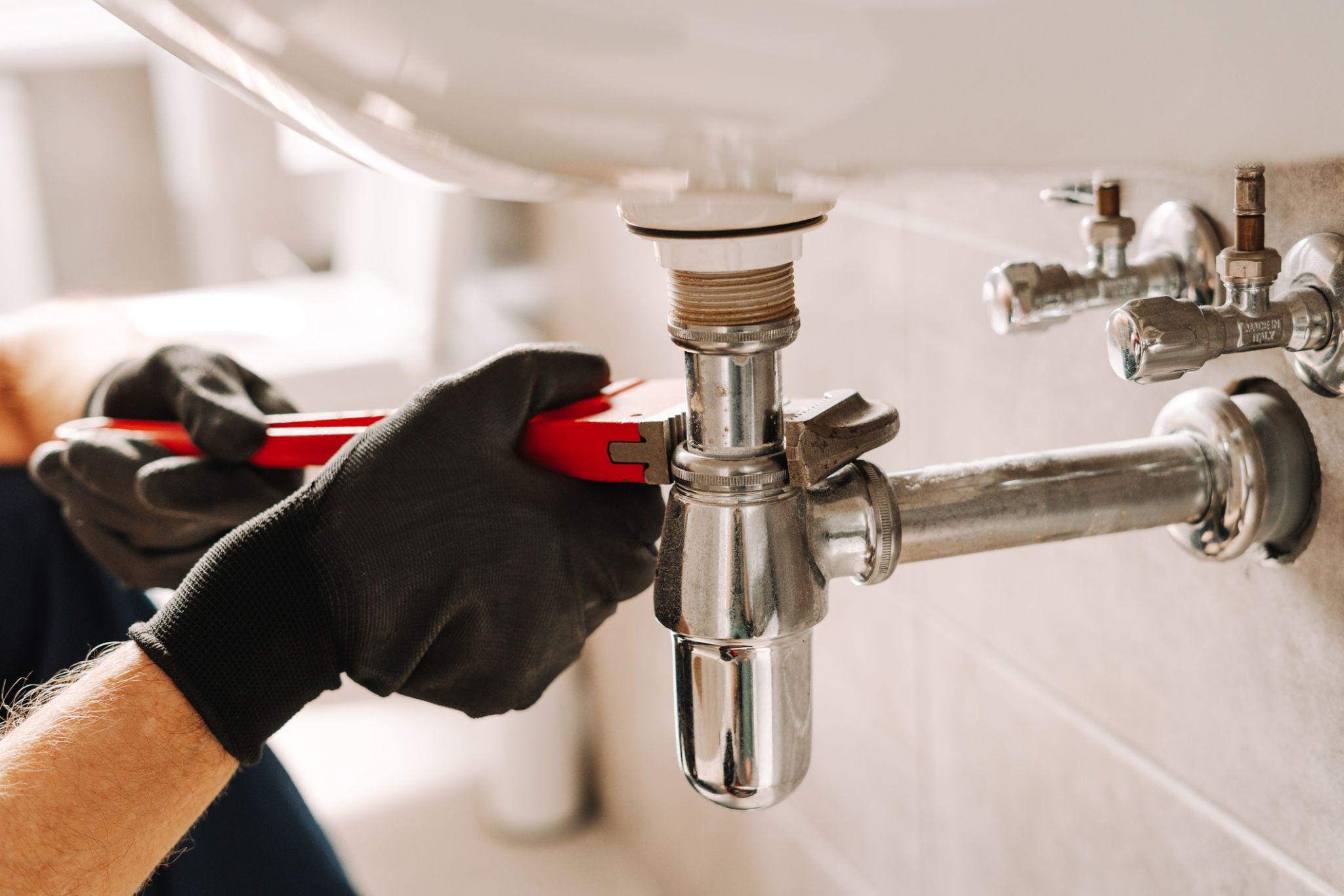 Plumber removing old galvanized pipes during a repipe in Oceanside, CA